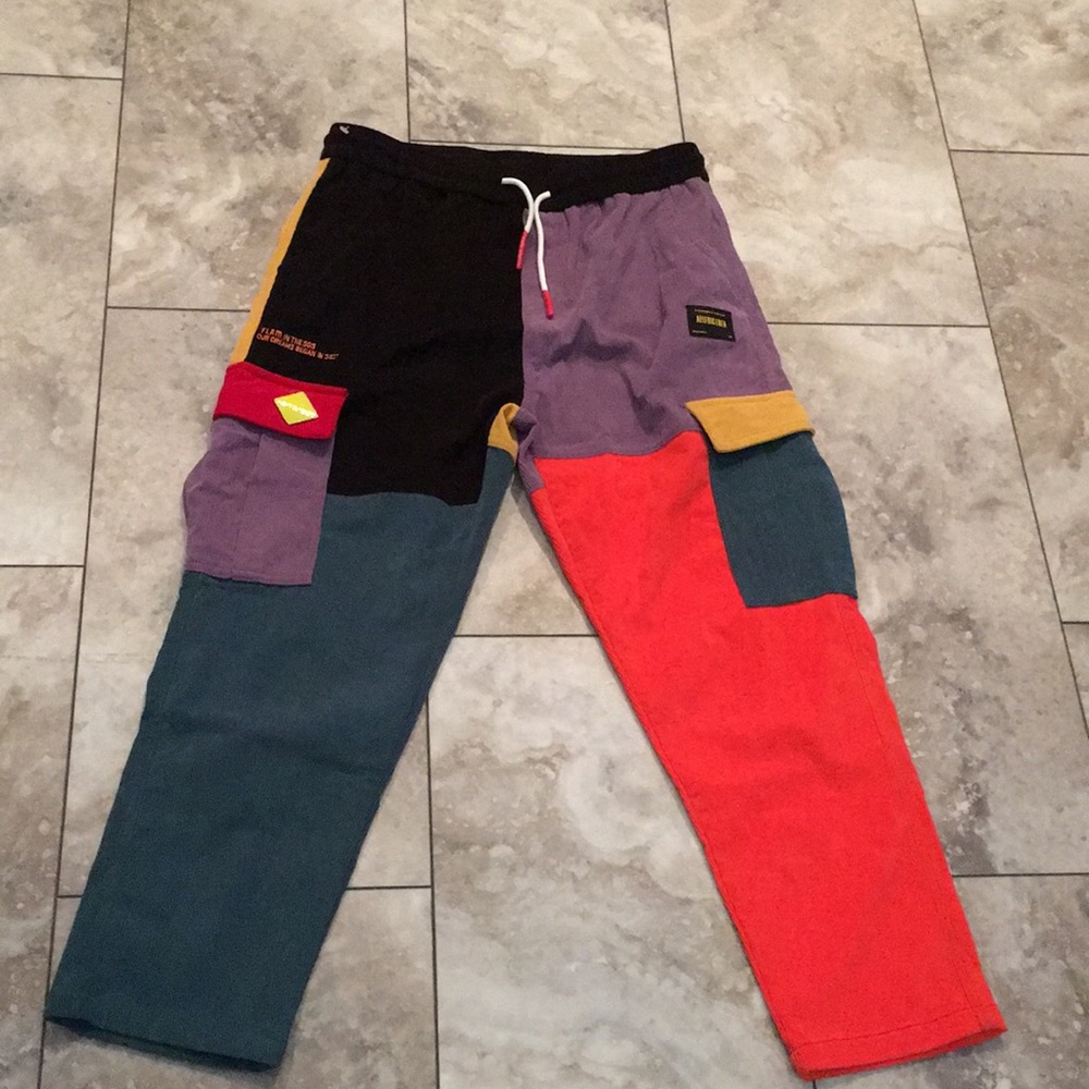 Aelfric eden multi color corduroy skater Street gear pants NWOT - Picture 4 of 12